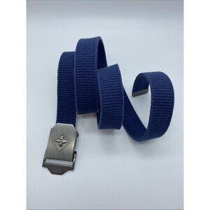Boy Scouts Belt and Buckle with 2 Community Slides Boys Blue Adjustable 38"